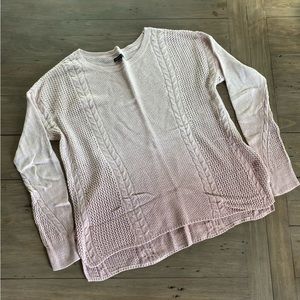 American Eagle Blush Pink Ombré Knit Sweater - Size M